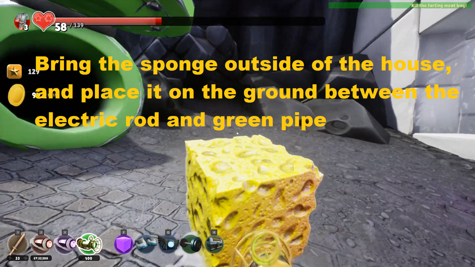 Defeat the Farting Meatbag Supraland 100 Walkthrough and Guide