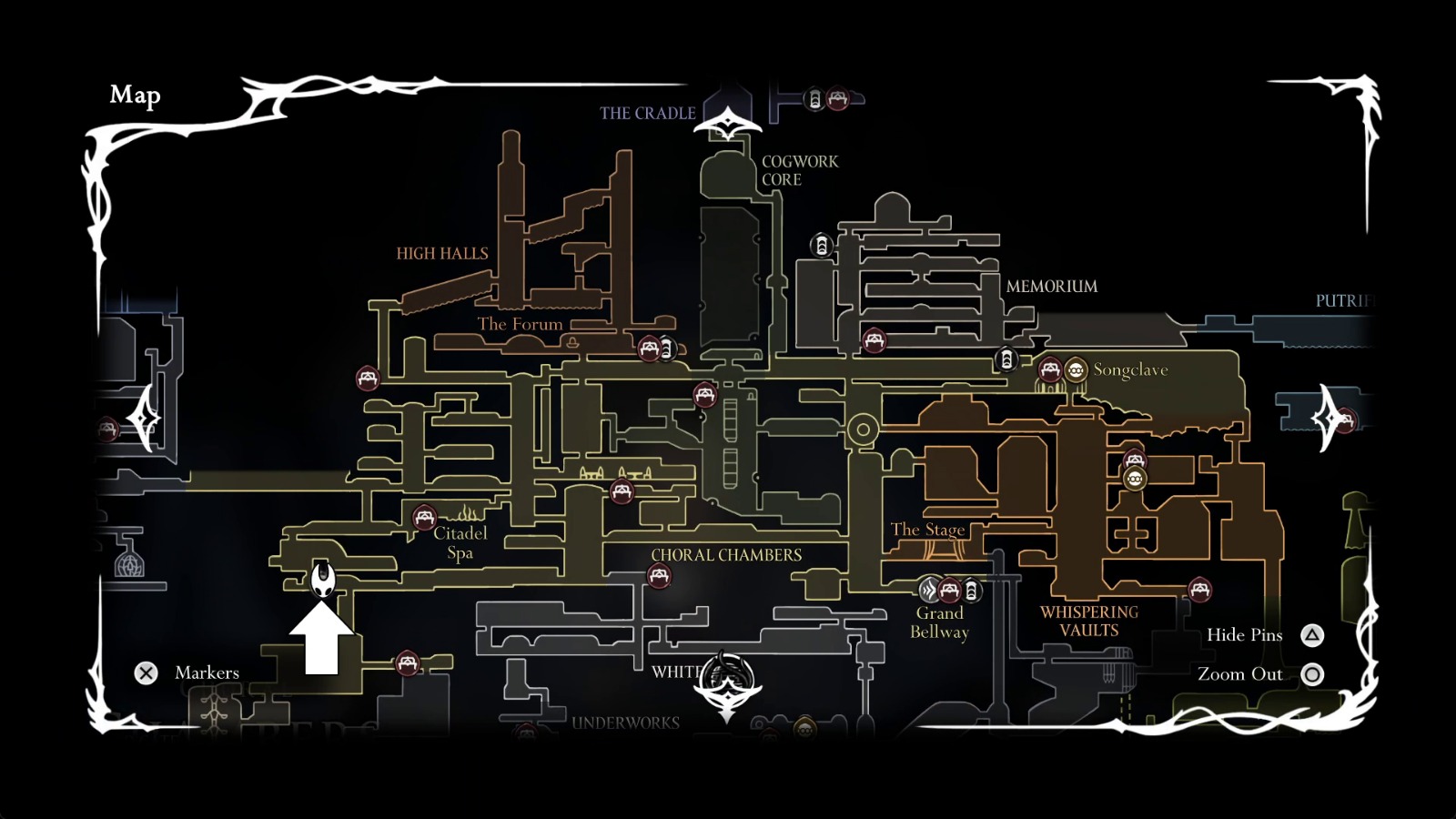  All Ventrica Station Locations - Hollow Knight: Silksong Walkthrough Illustration 