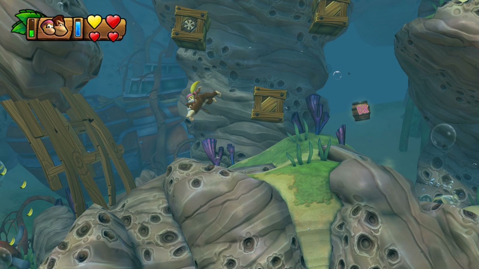 12 Shipwreck Shore Donkey Kong Country Tropical Freeze Walkthrough