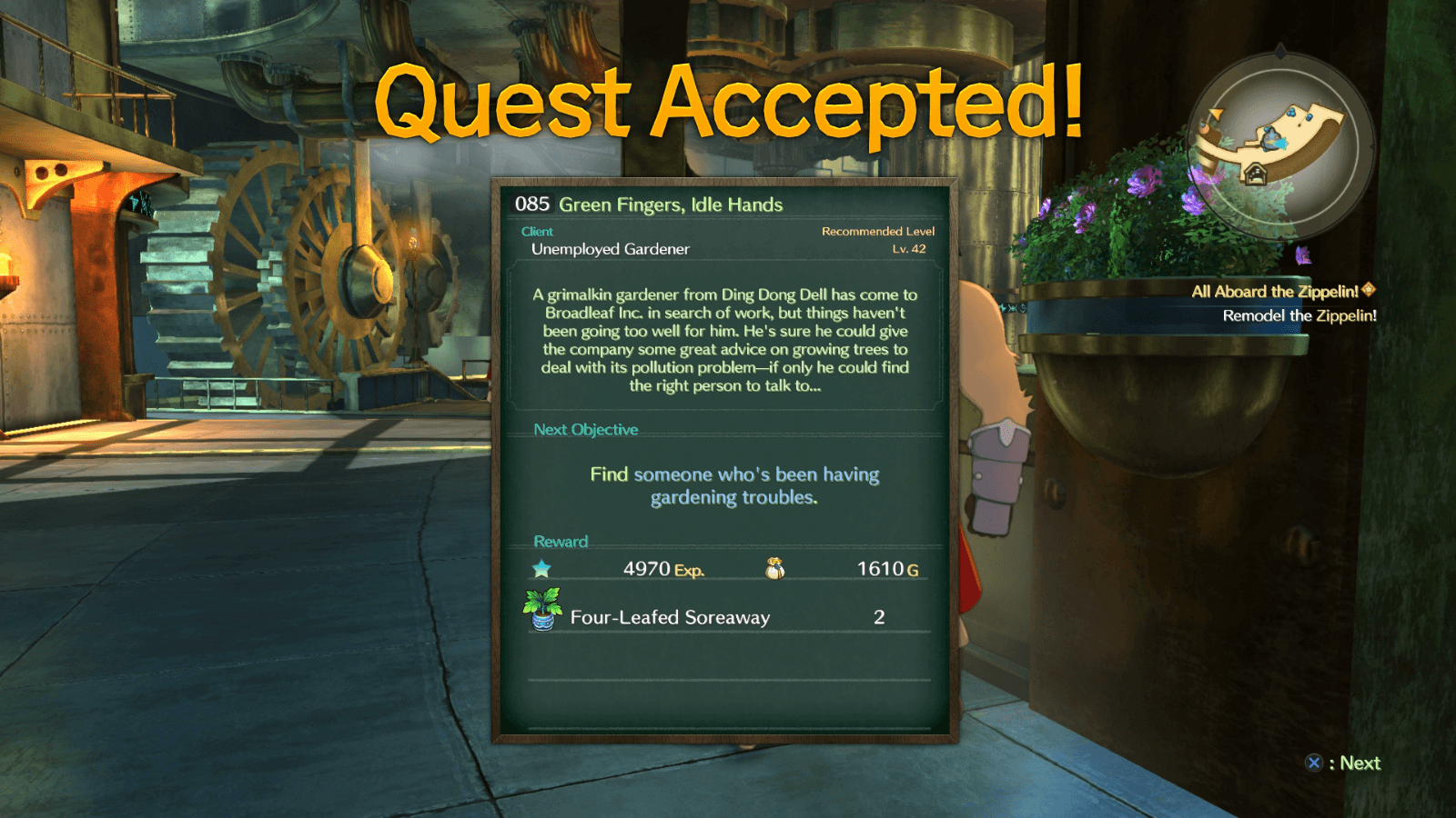 085 Green Fingers, Idle Hands Walkthrough Ni no Kuni II Revenant