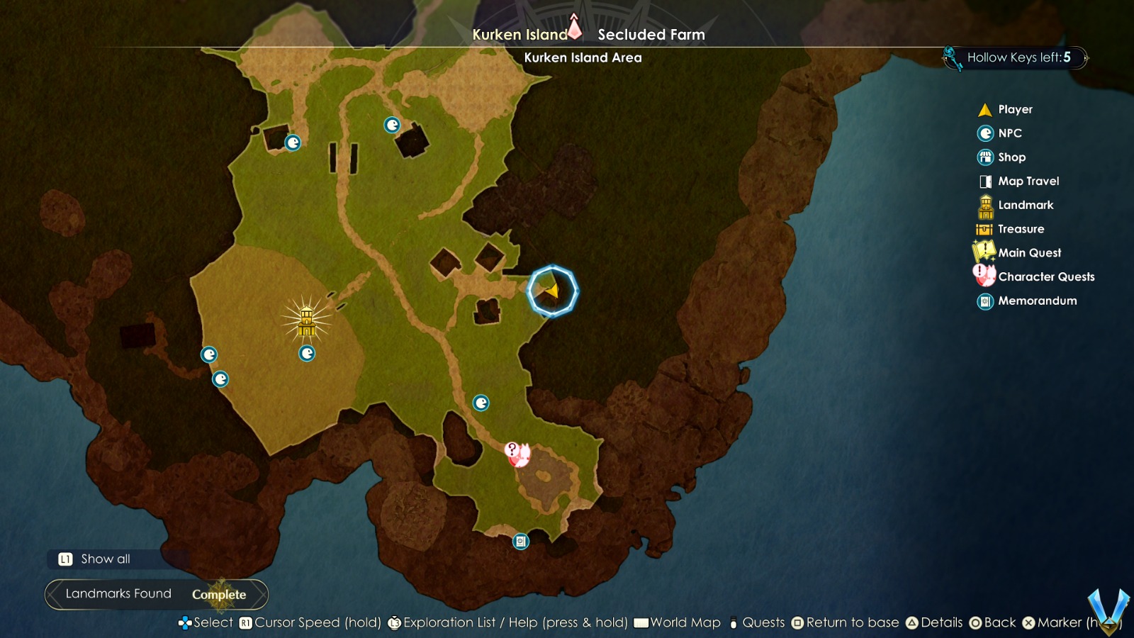 Atelier Ryza 3 - All Kurken Island Area Memoir Guide Locations ...