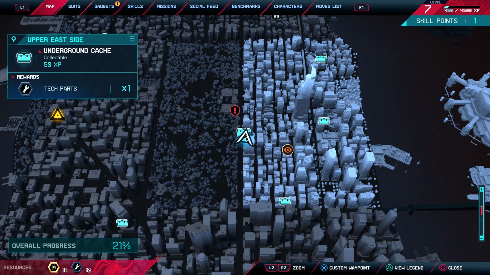 SpiderMan Miles Morales Underground Caches "Upper East Side