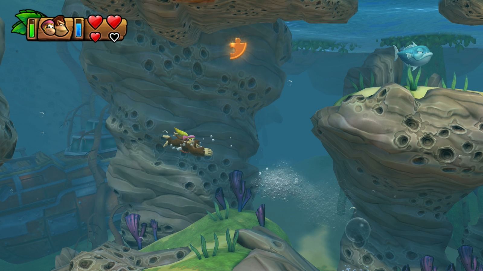 12 Shipwreck Shore Donkey Kong Country Tropical Freeze Walkthrough