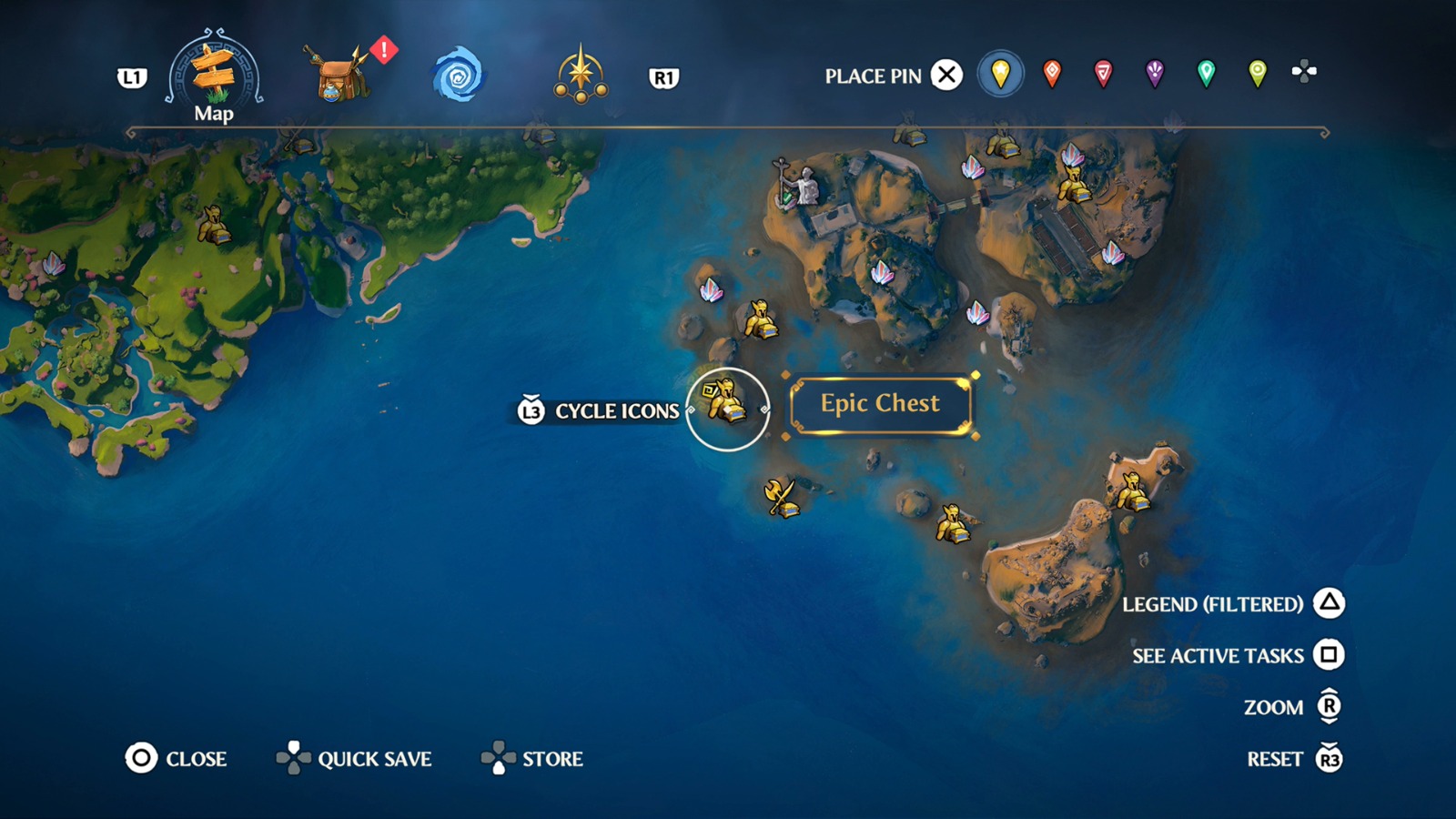 Clashing Rocks Chest Locations Immortals Fenyx Rising Walkthrough