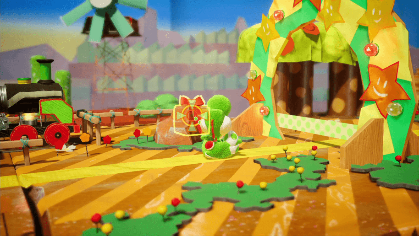 Whistlestop Rails Yoshi's Crafted World Walkthrough Neoseeker