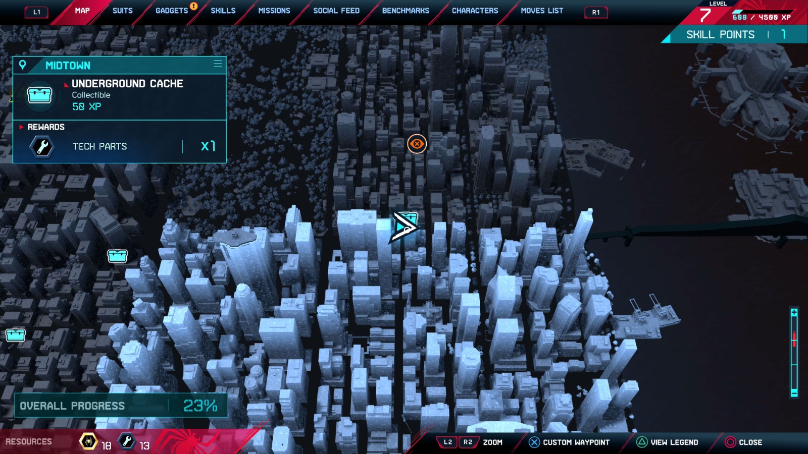 SpiderMan Miles Morales Underground Caches "Upper East Side