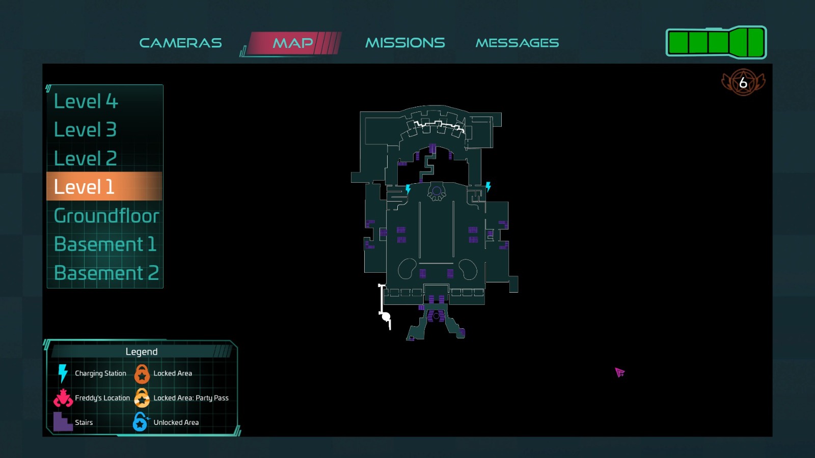 The Map Five Nights at Freddy's Security Breach Walkthrough Neoseeker