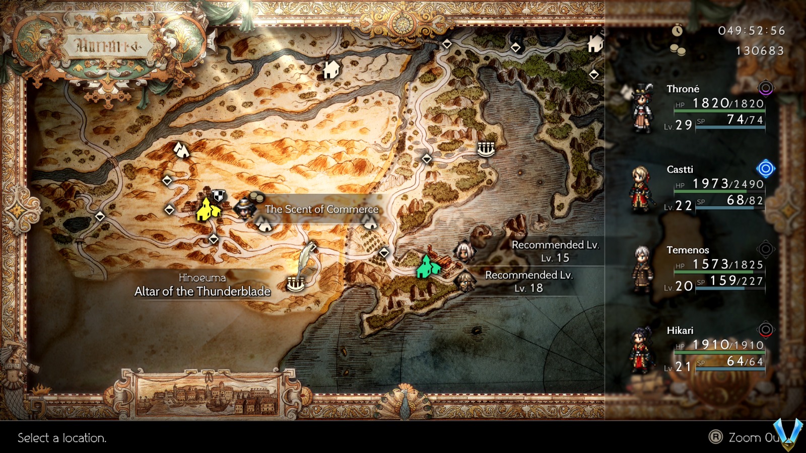 Octopath Traveler II - Warrior Job Location Guide - Neoseeker