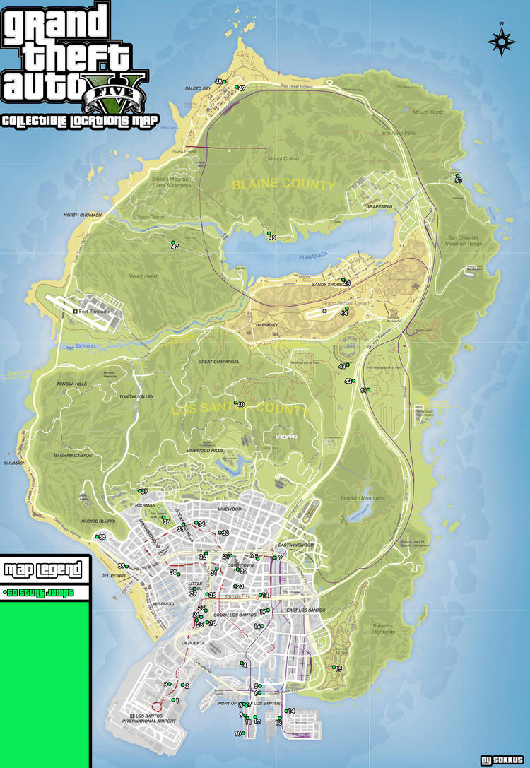 Collectible Locations Guide  Grand Theft Auto V  Neoseeker