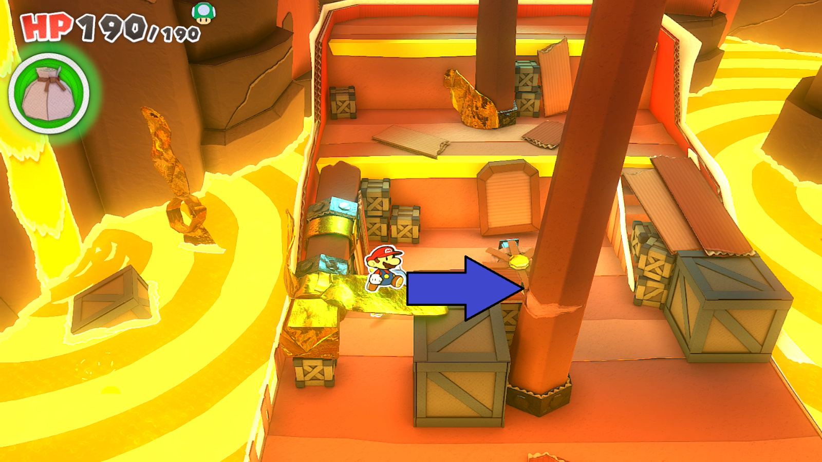 Paper Mario Origami King Hotfoot Crater Walkthrough Paper Mario