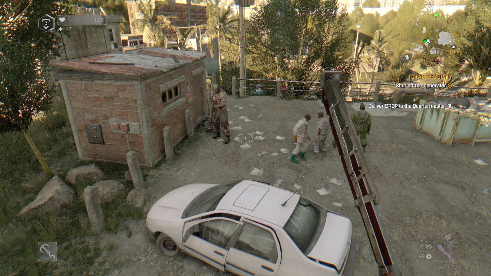 dying light total security shut off the generator