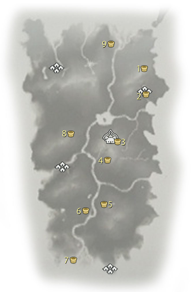 ghost of tsushima all hot springs map