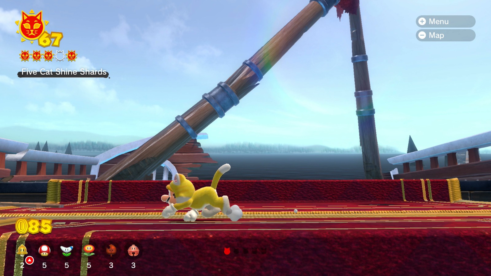 Fur Step Island All Cat Shine Locations Bowser's Fury Walkthrough