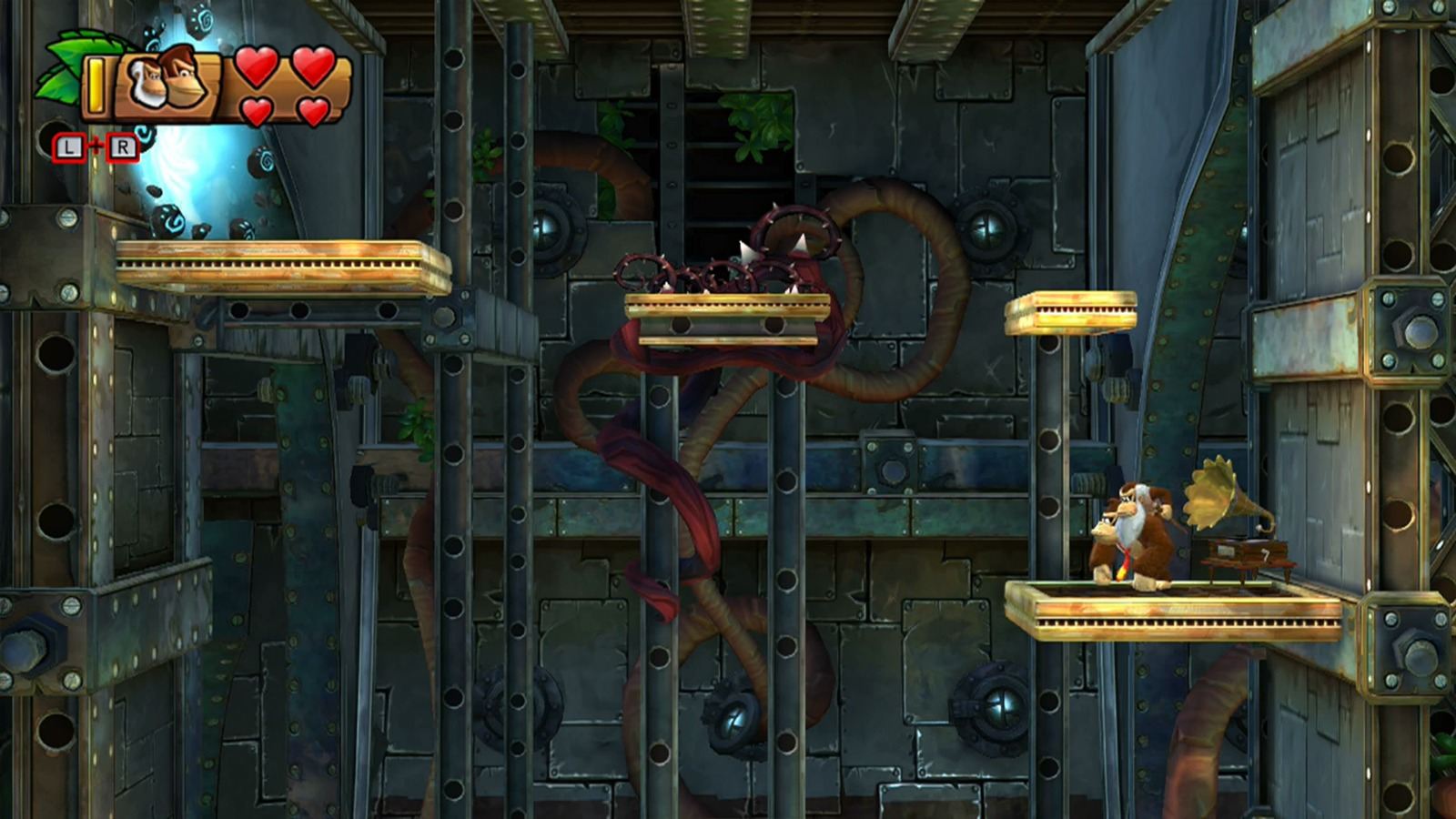 1-3 Canopy Chaos - Donkey Kong Country: Tropical Freeze Walkthrough ...