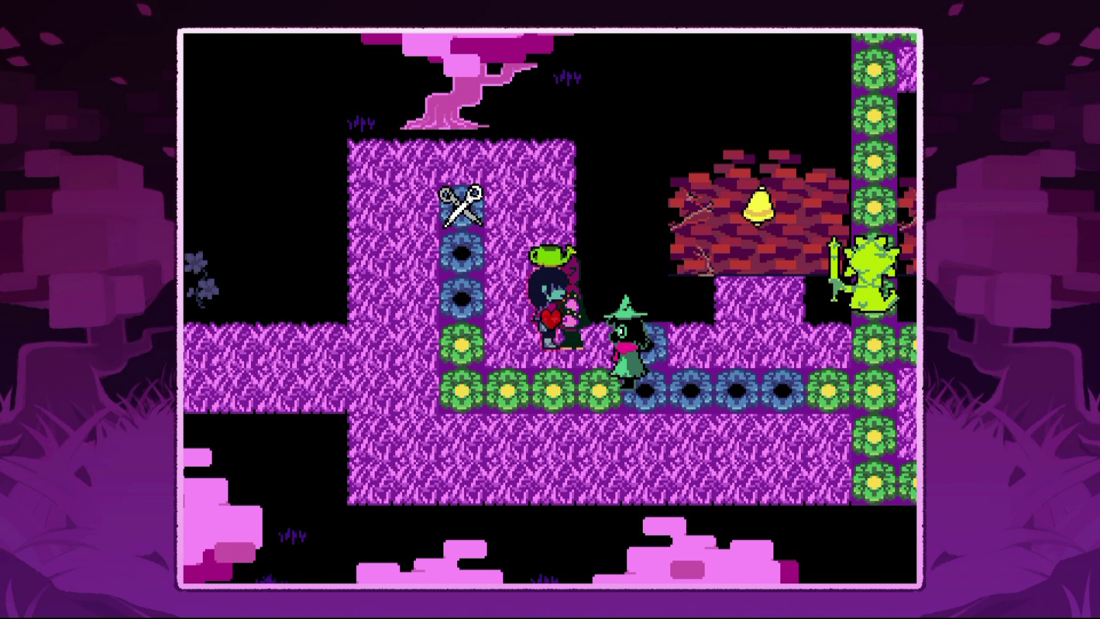 Flowerbed Delta Rune Garden - Deltarune Walkthrough - Neoseeker