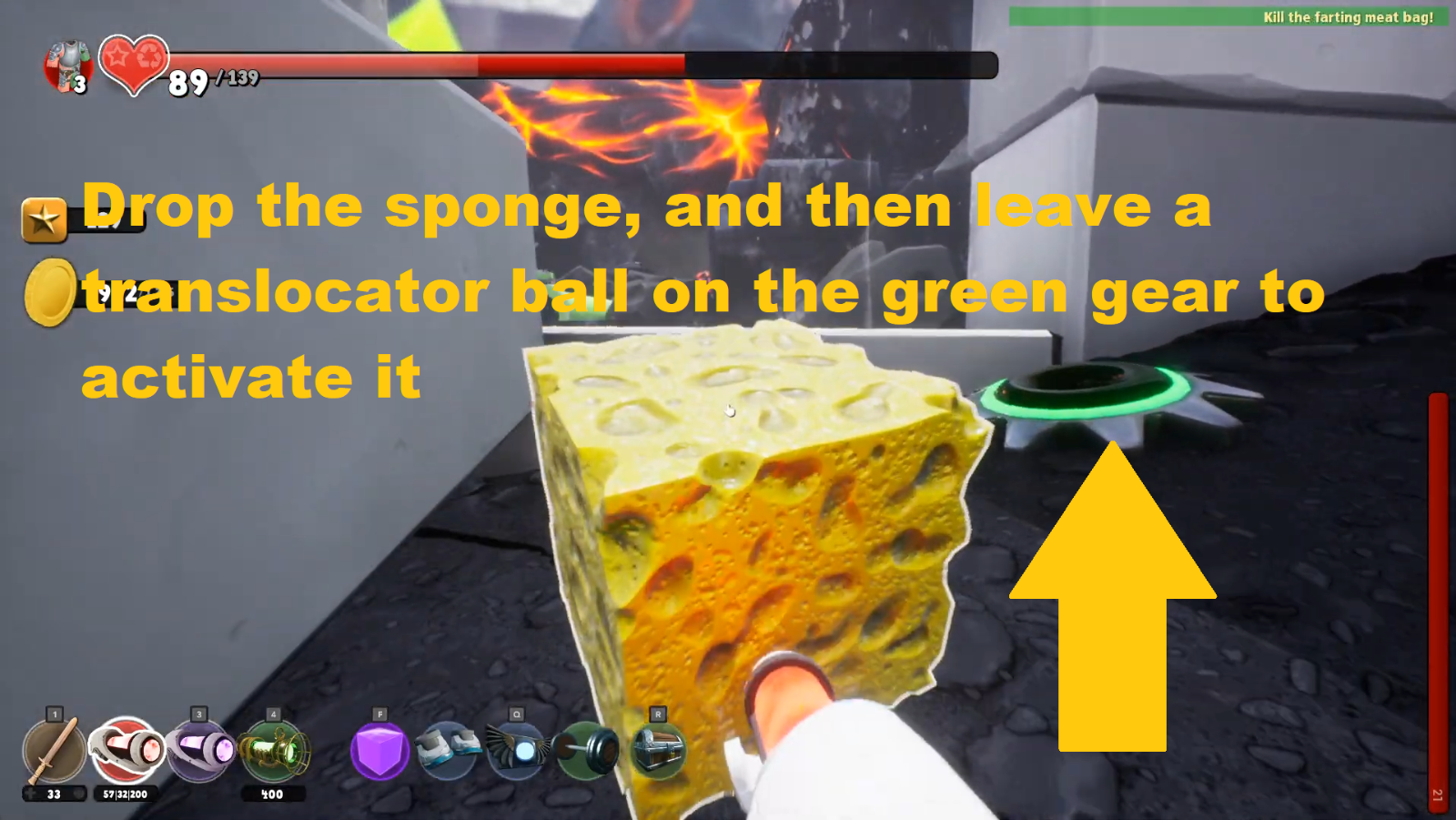 Defeat the Farting Meatbag Supraland 100 Walkthrough and Guide