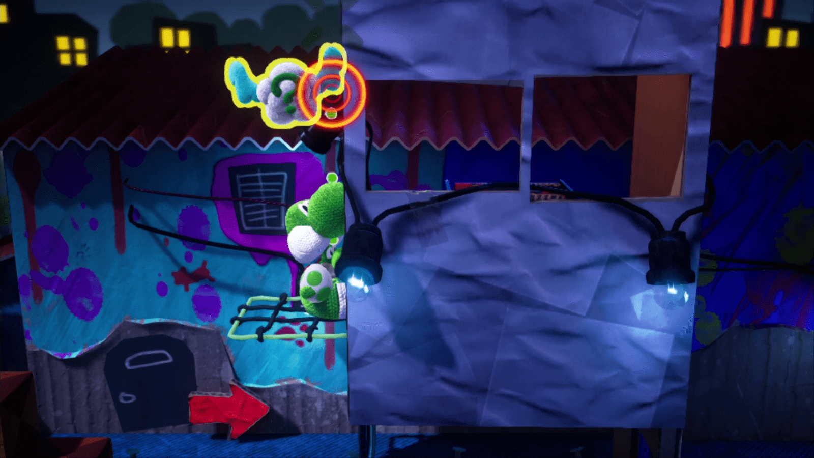 Be Afraid of the Dark - Yoshi's Crafted World Walkthrough - Neoseeker