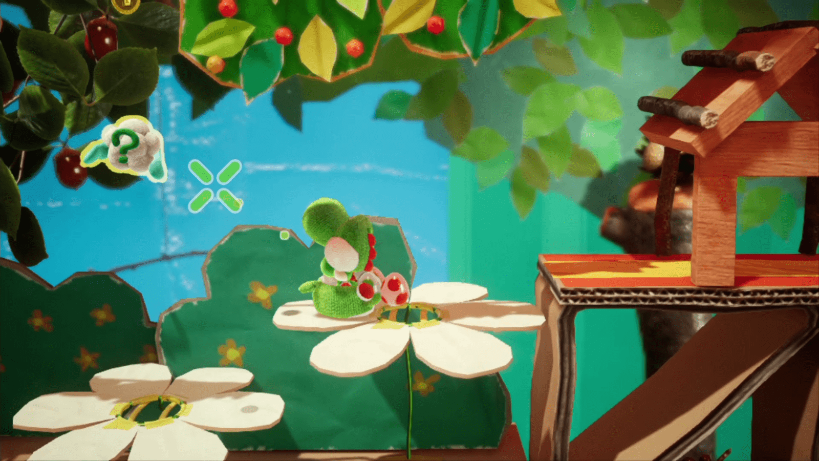 Weighing Acorns Yoshi's Crafted World Walkthrough Neoseeker