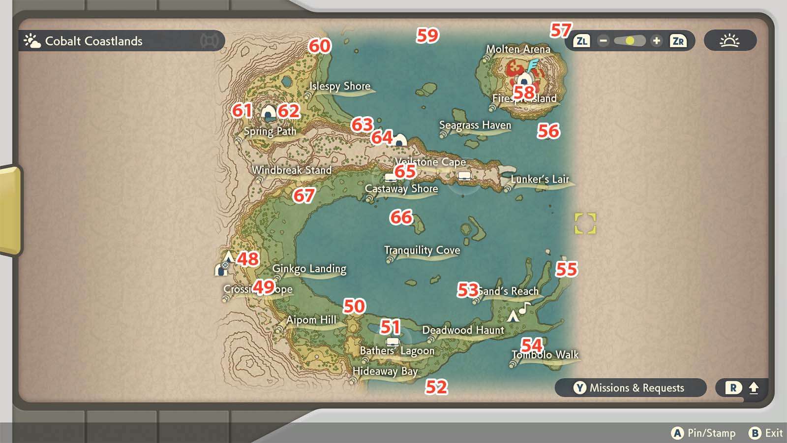 Cobalt Coastlands Will-o'-Wisp Locations Guide - Pokémon Legends ...