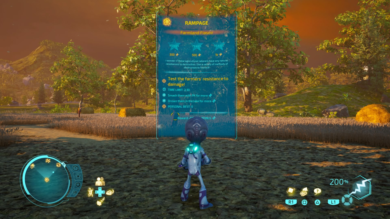 Destroy All Humans Turnipseed Farm Probes Map Turnipseed Farm (Challenges) - Destroy All Humans! (2020) Walkthrough