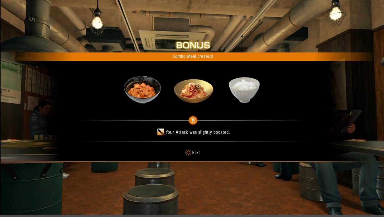 Meal Combo Guide (Sotenbori) Yakuza Like a Dragon Neoseeker