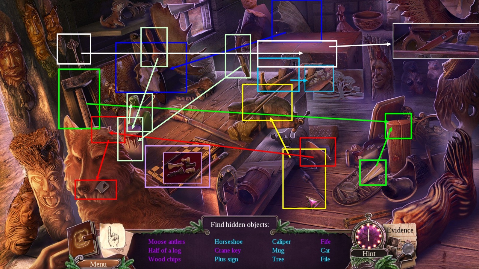 Hidden Objects Scenes (main) Enigmatis 2 The Mists of Ravenwood Walkthrough Neoseeker