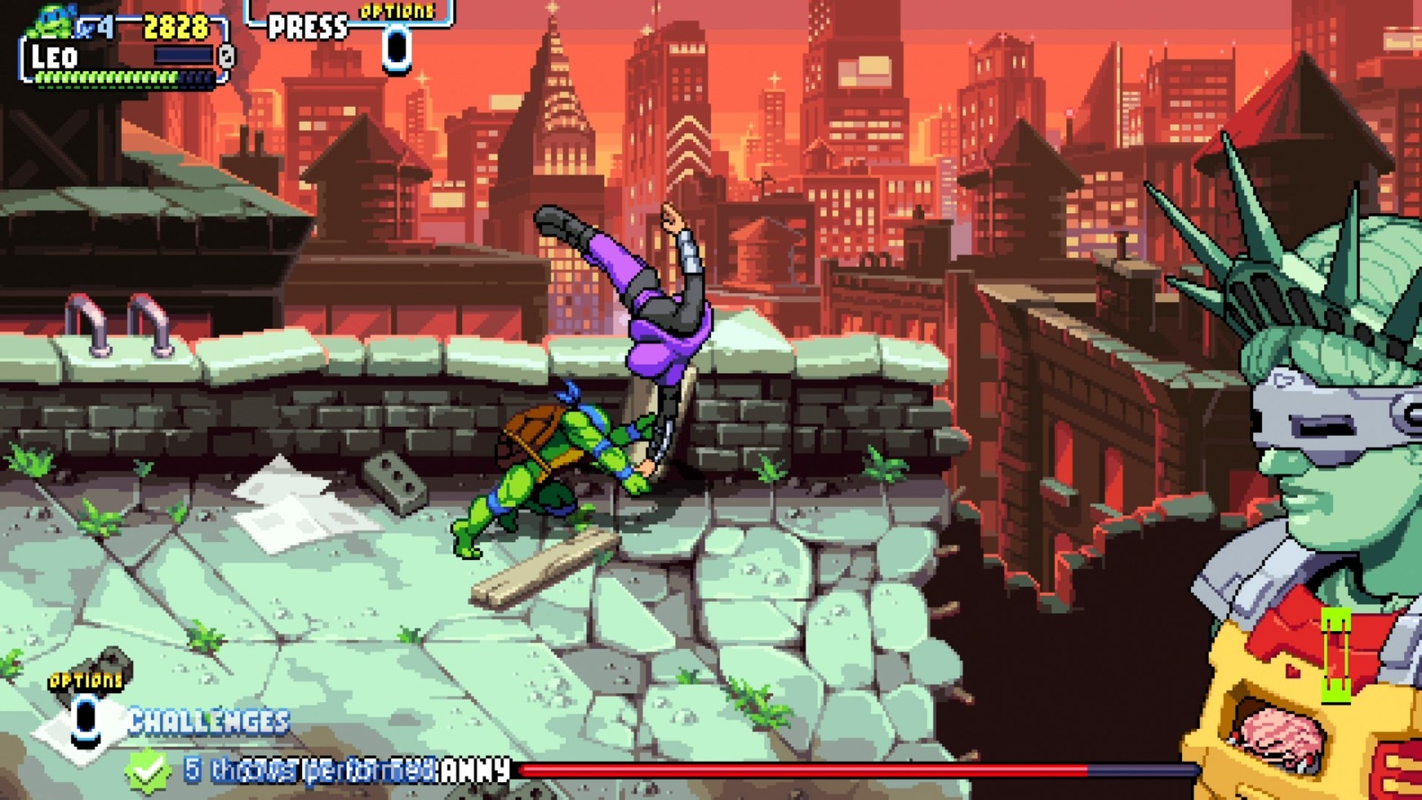 TMNT Shredder's Revenge Episode 16 Wrath of the Lady Teenage