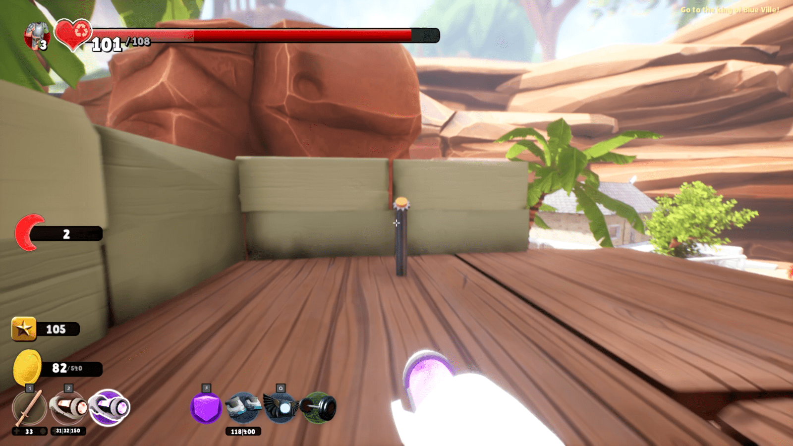 Backtracking on your way to Blue ville Supraland 100 Walkthrough and