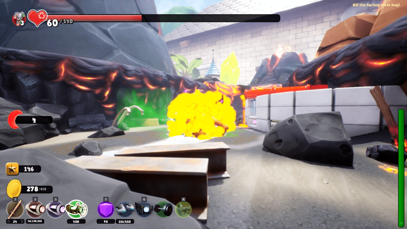 Defeat the Farting Meatbag Supraland 100 Walkthrough and Guide