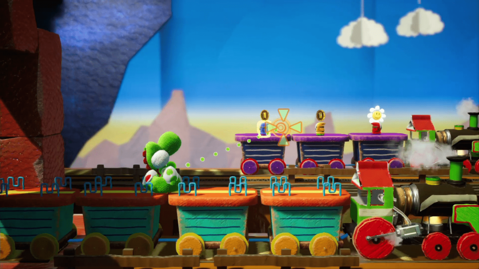 Whistlestop Rails Yoshi's Crafted World Walkthrough Neoseeker
