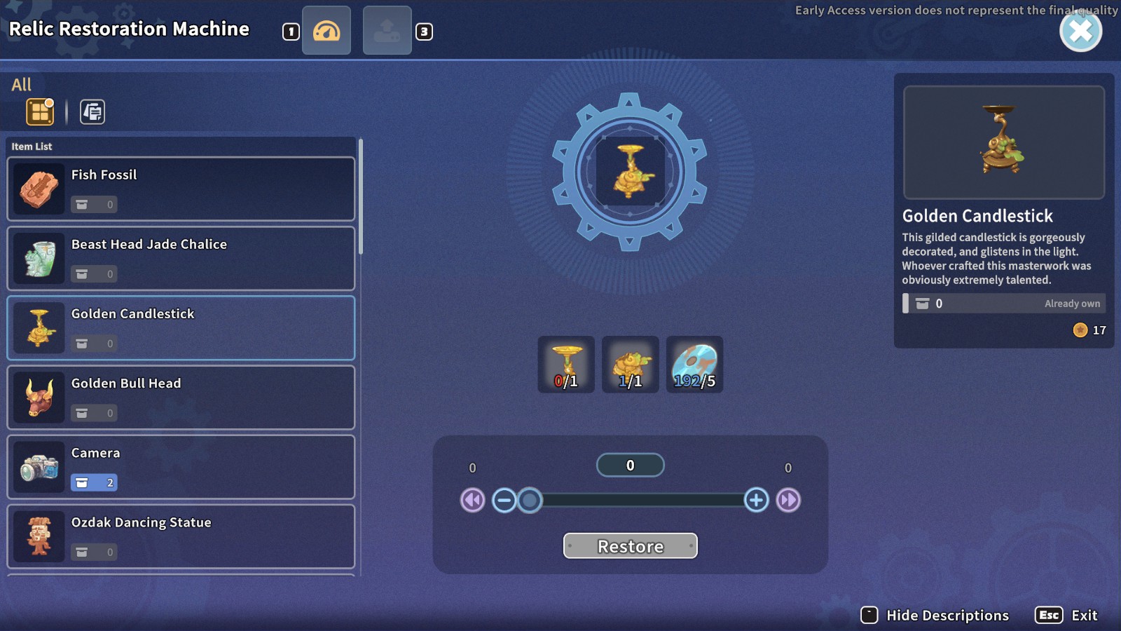 My Time at Sandrock List of Relics Neoseeker