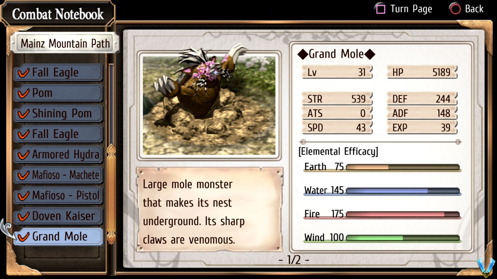 Enemy List Mainz Mountain Path - The Legend of Heroes: Trails from Zero ...