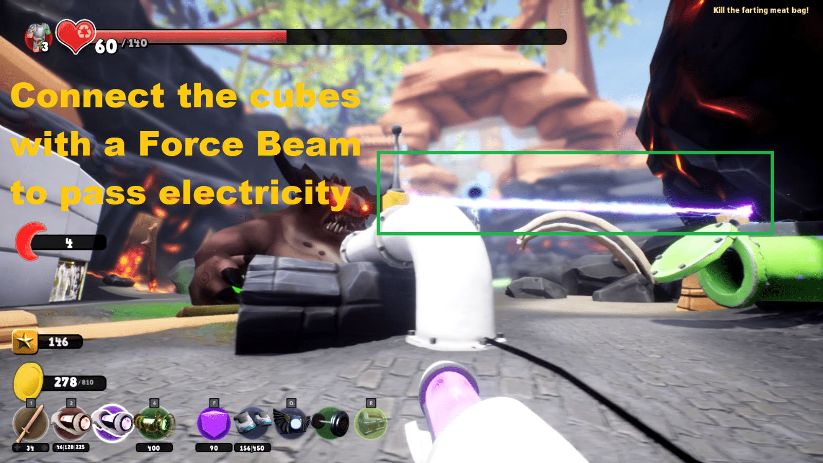 Defeat the Farting Meatbag Supraland 100 Walkthrough and Guide