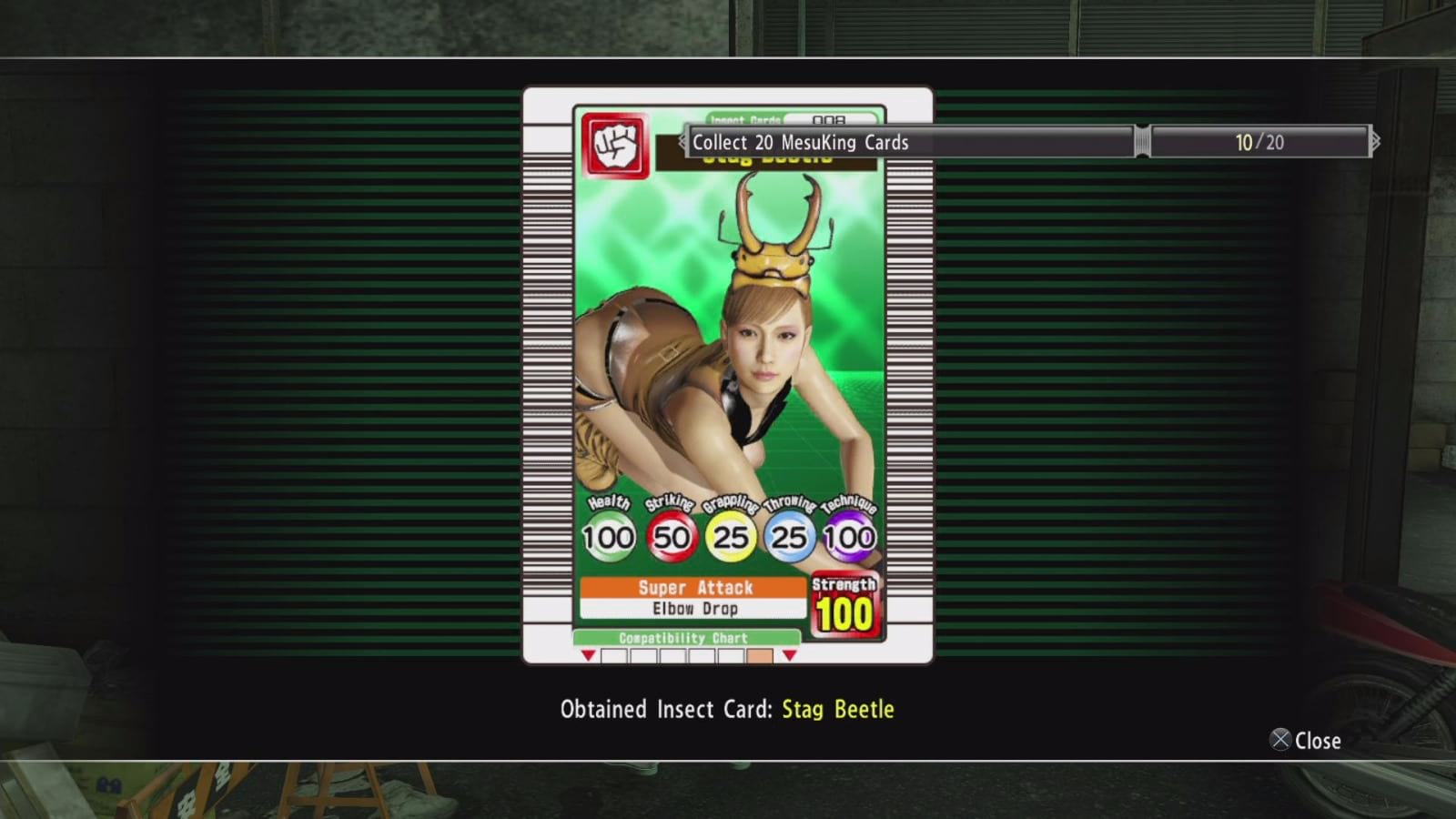 Mesuking Insect Card List and Locations Yakuza Kiwami Walkthrough