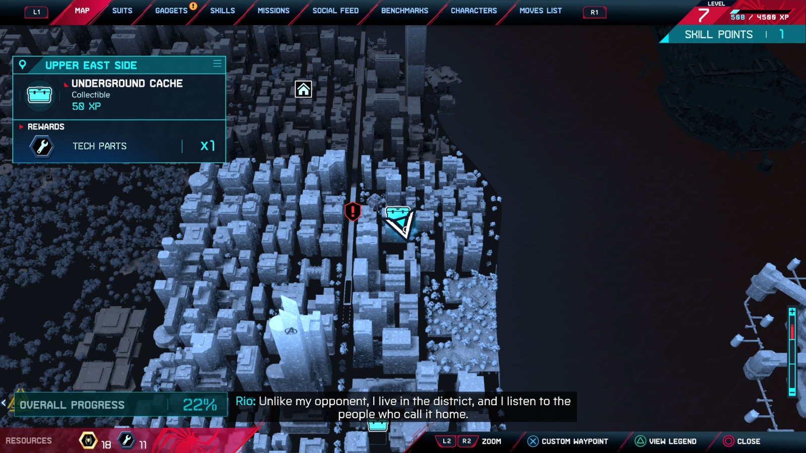 SpiderMan Miles Morales Underground Caches "Upper East Side