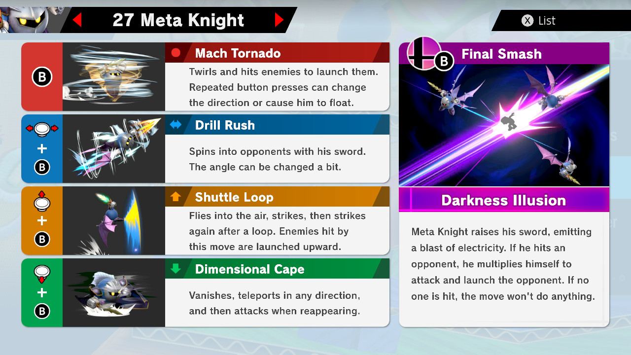 Meta Knight - Super Smash Bros. Ultimate Walkthrough - Neoseeker