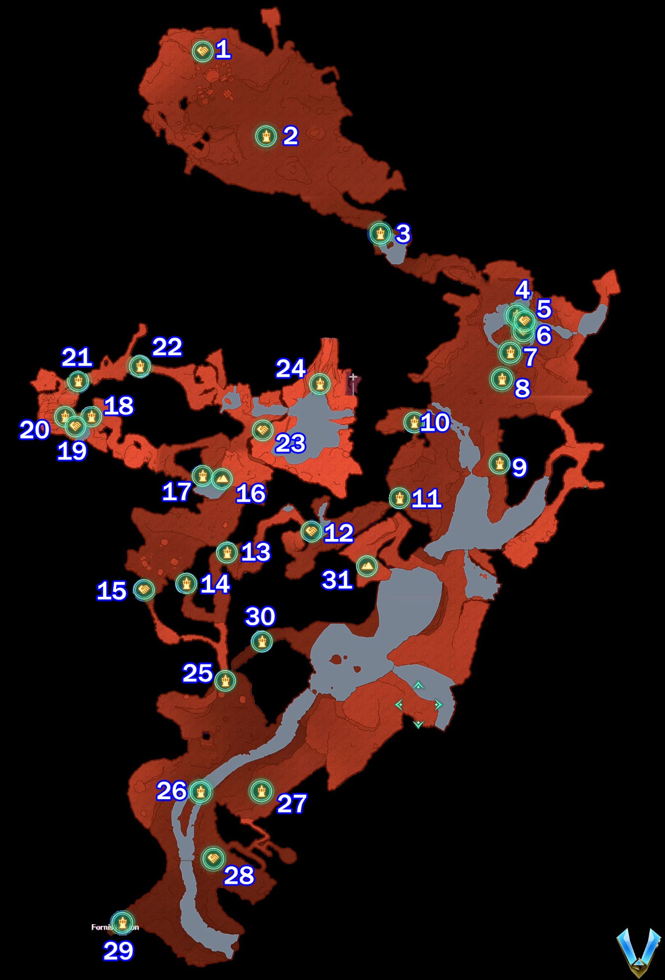 Xenoblade Chronicles 3 All Landmarks in the Aetia Region Guide