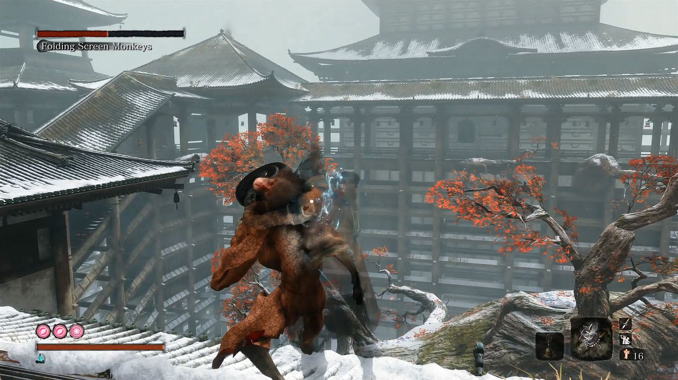 Boss Folding Screen Monkeys Sekiro Shadows Die Twice Walkthrough