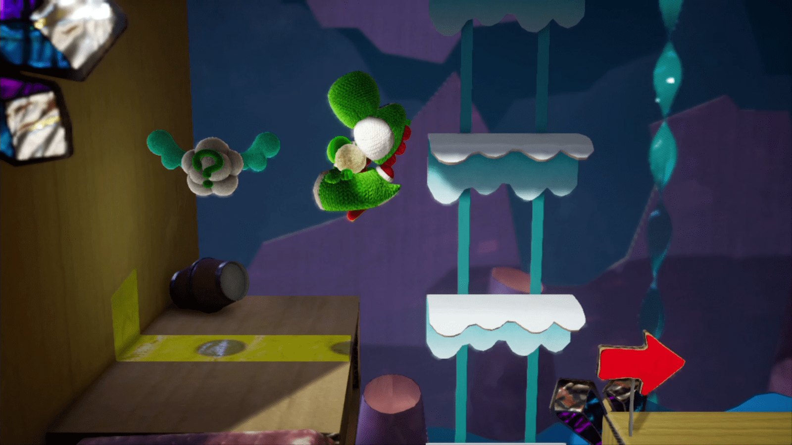 MineCart Cave Yoshi's Crafted World Walkthrough Neoseeker