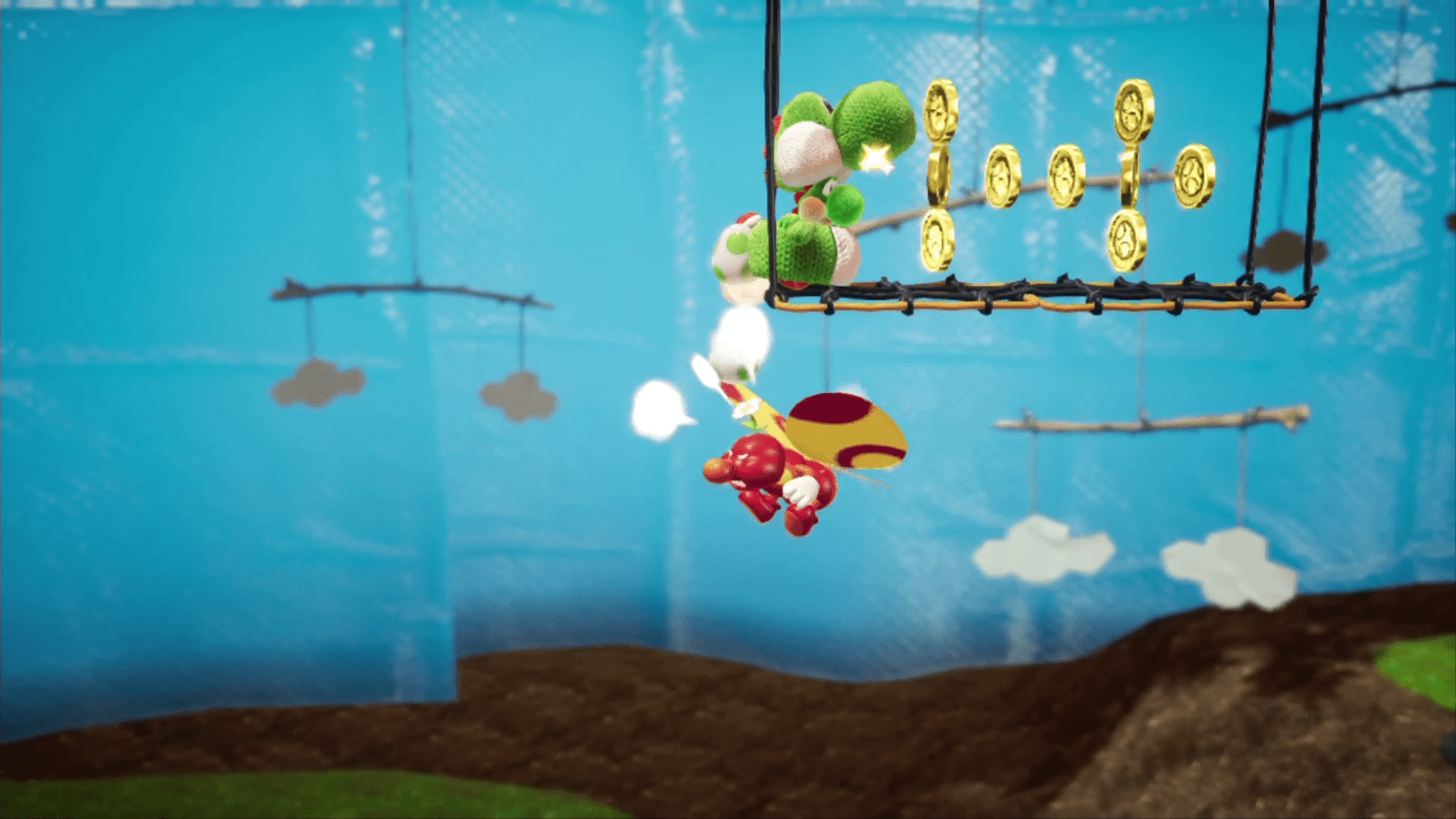 Weighing Acorns Yoshi's Crafted World Walkthrough Neoseeker