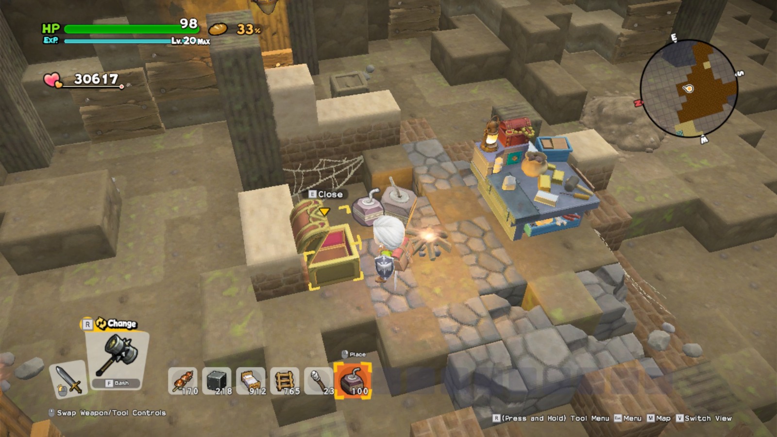 blue blocks dragon quest builders