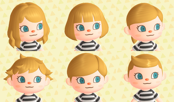 Top 6 Stylish Hairstyles Animal Crossing New Horizons Animal Crossing 