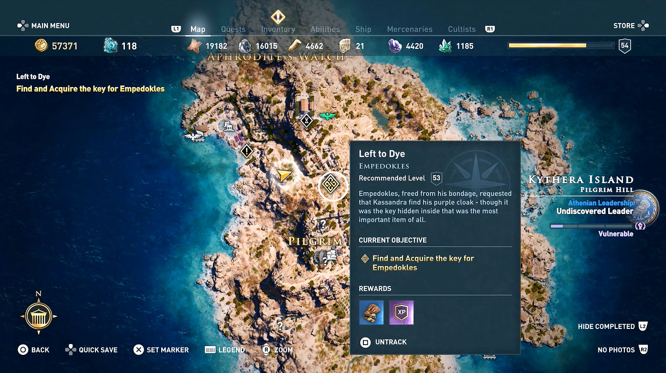 Between Two Worlds Left To Dye Assassin S Creed Odyssey Walkthrough