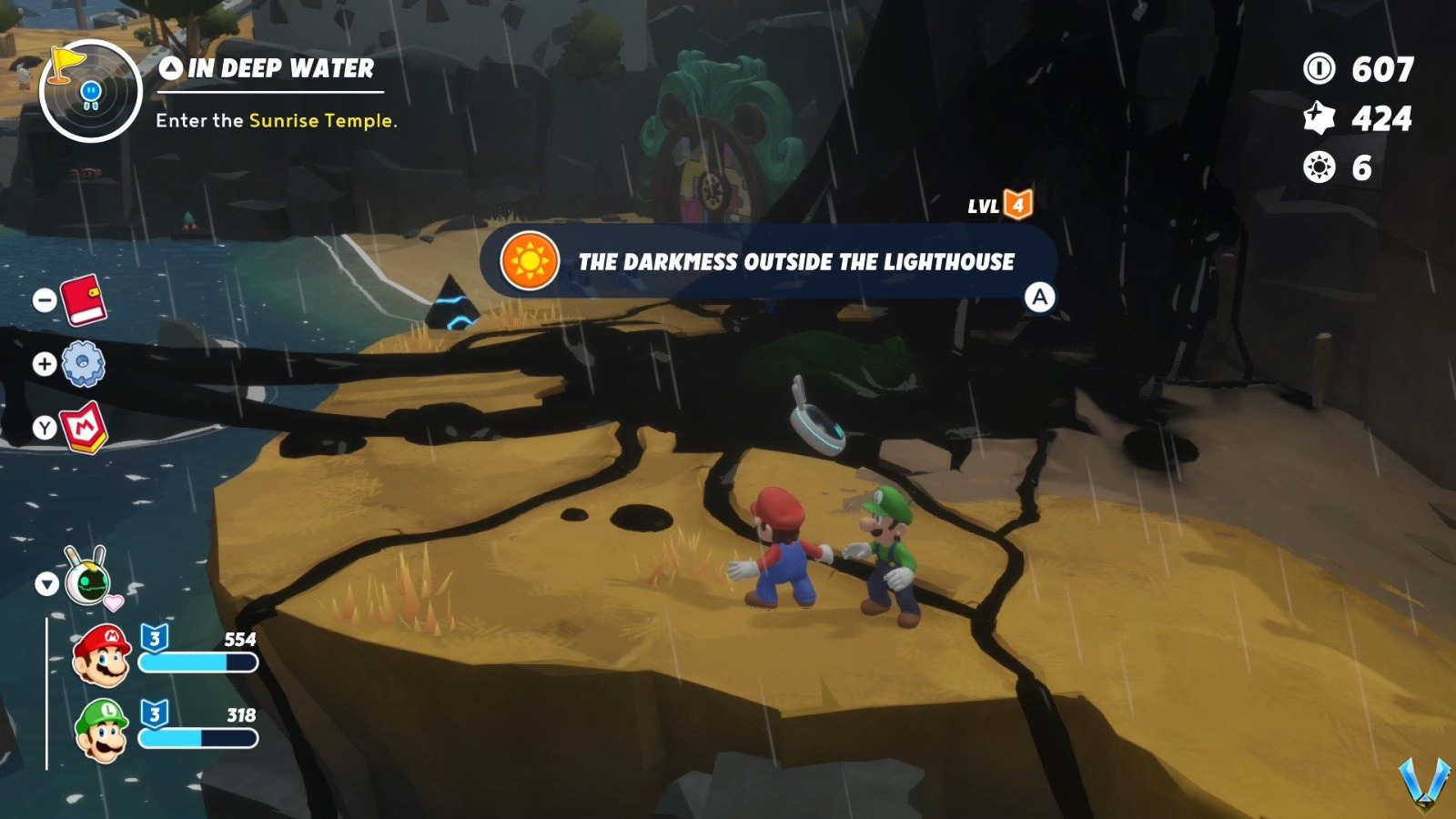 Mario + Rabbids Sparks of Hope - The Darkmess Outside the Lighthouse ...