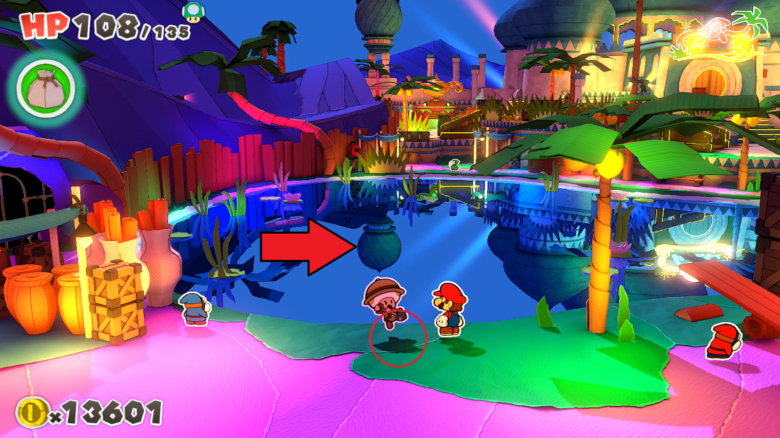 Paper Mario Origami King Turning on Towers Walkthrough Paper Mario