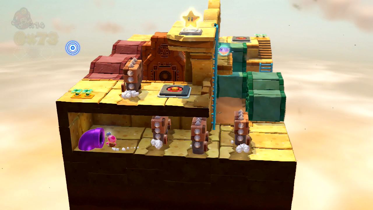 2-10 Spinwheel Cog Ruins - Captain Toad: Treasure Tracker Switch ...