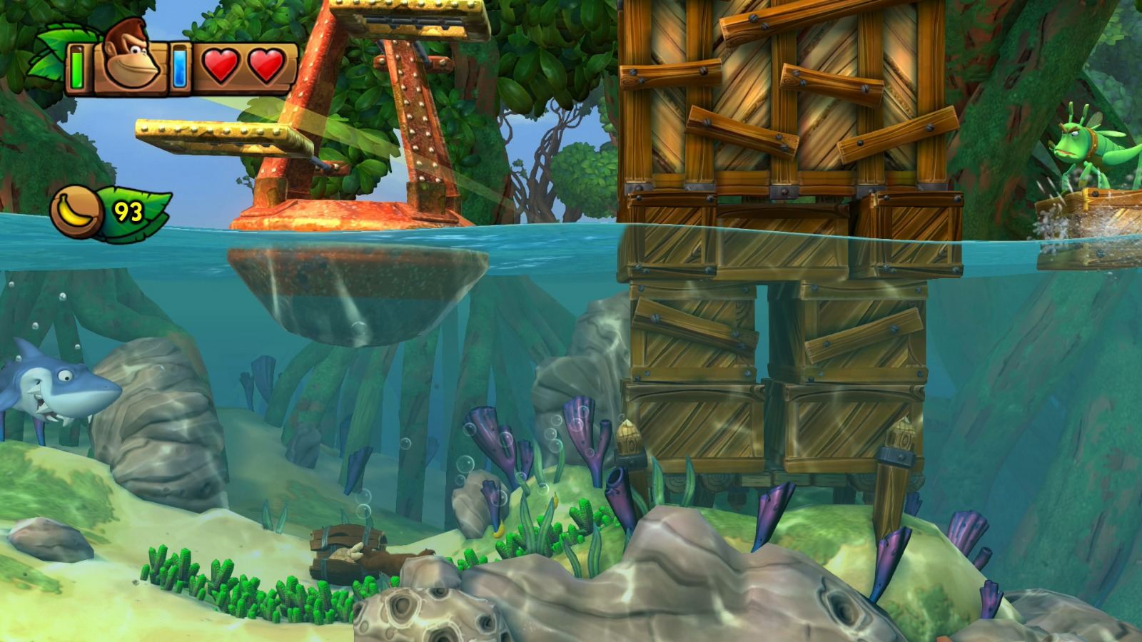 12 Shipwreck Shore Donkey Kong Country Tropical Freeze Walkthrough