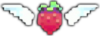 celeste flying strawberry pixel art grid Celeste collectibles - Pixel ...