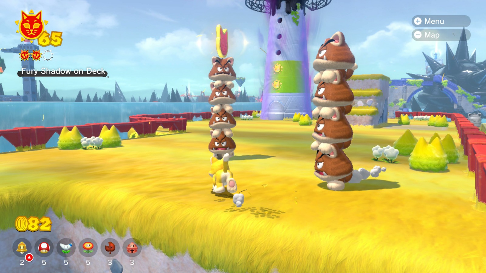 Fur Step Island All Cat Shine Locations Bowser's Fury Walkthrough