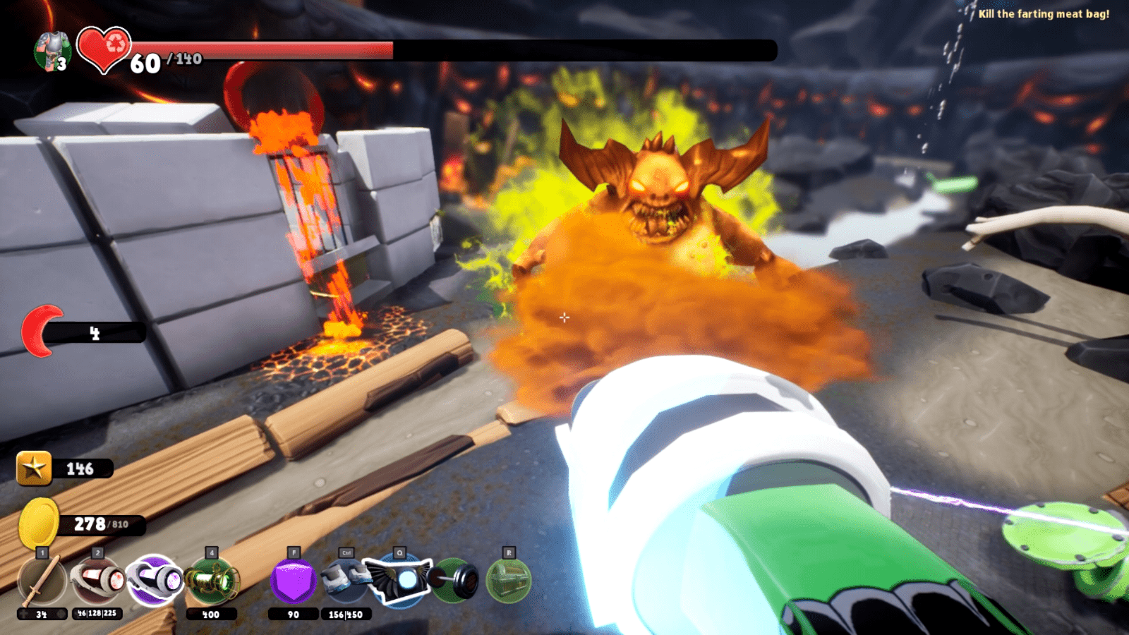 Defeat the Farting Meatbag Supraland 100 Walkthrough and Guide